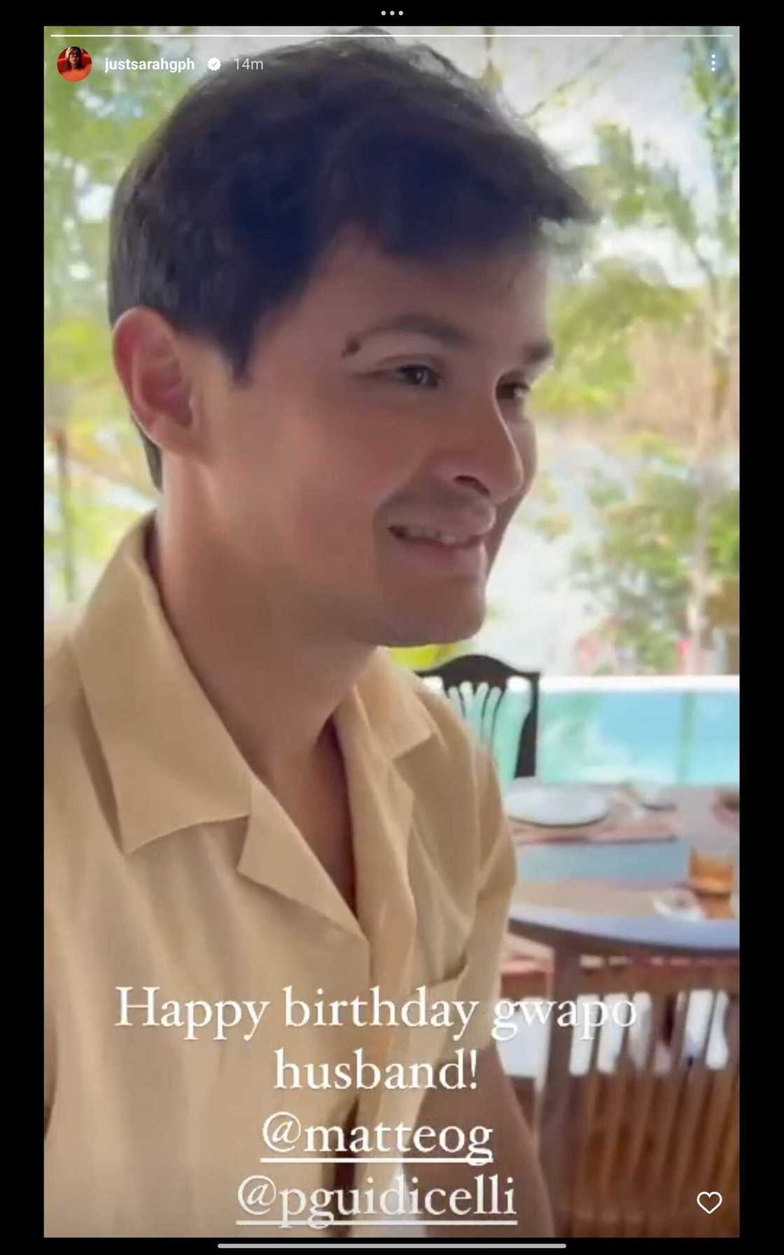 Sarah Geronimo, binati ang aniya'y kanyang 'gwapo husband' Sarah Geronimo, binati ang aniya'y kanyang 'gwapo husband'