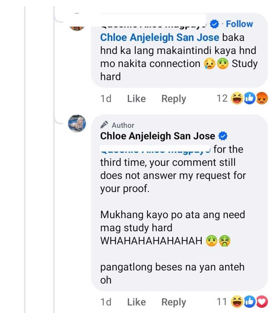 Chloe San Jose, niresbakan ng bongga ang basher at ipinakita mga resibo ng income; basher natameme