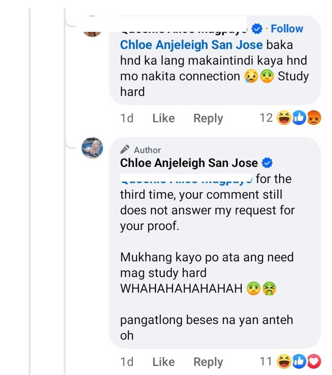 Chloe San Jose, niresbakan ng bongga ang basher at ipinakita mga resibo ng income; basher natameme Chloe San Jose, niresbakan ng bongga ang basher at ipinakita mga resibo ng income; basher natameme