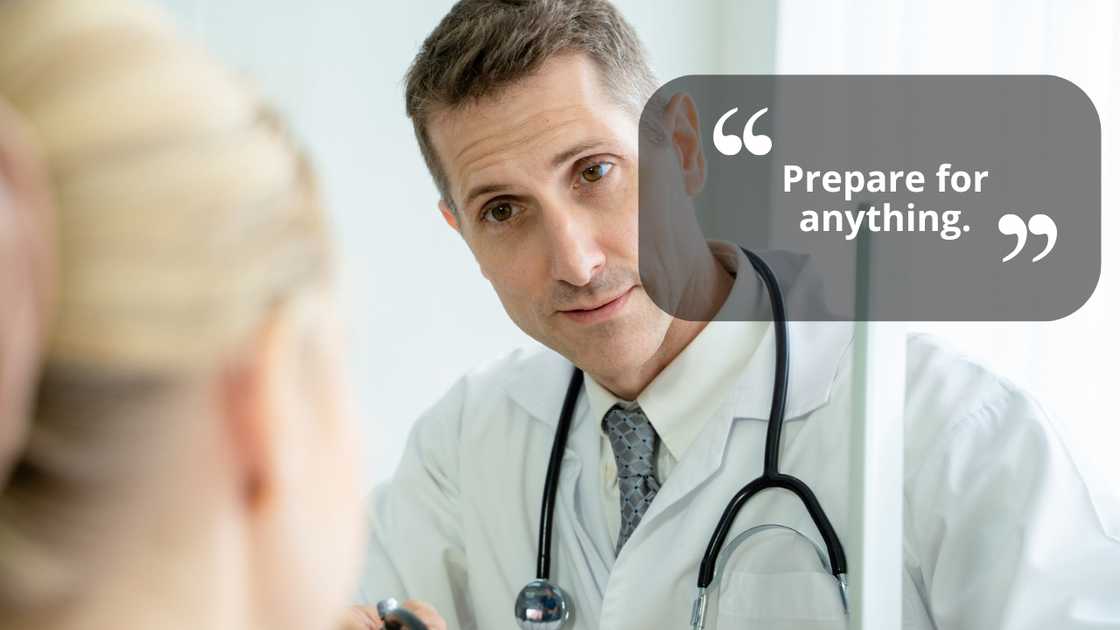 A doctor talking to a patient A doctor talking to a patient