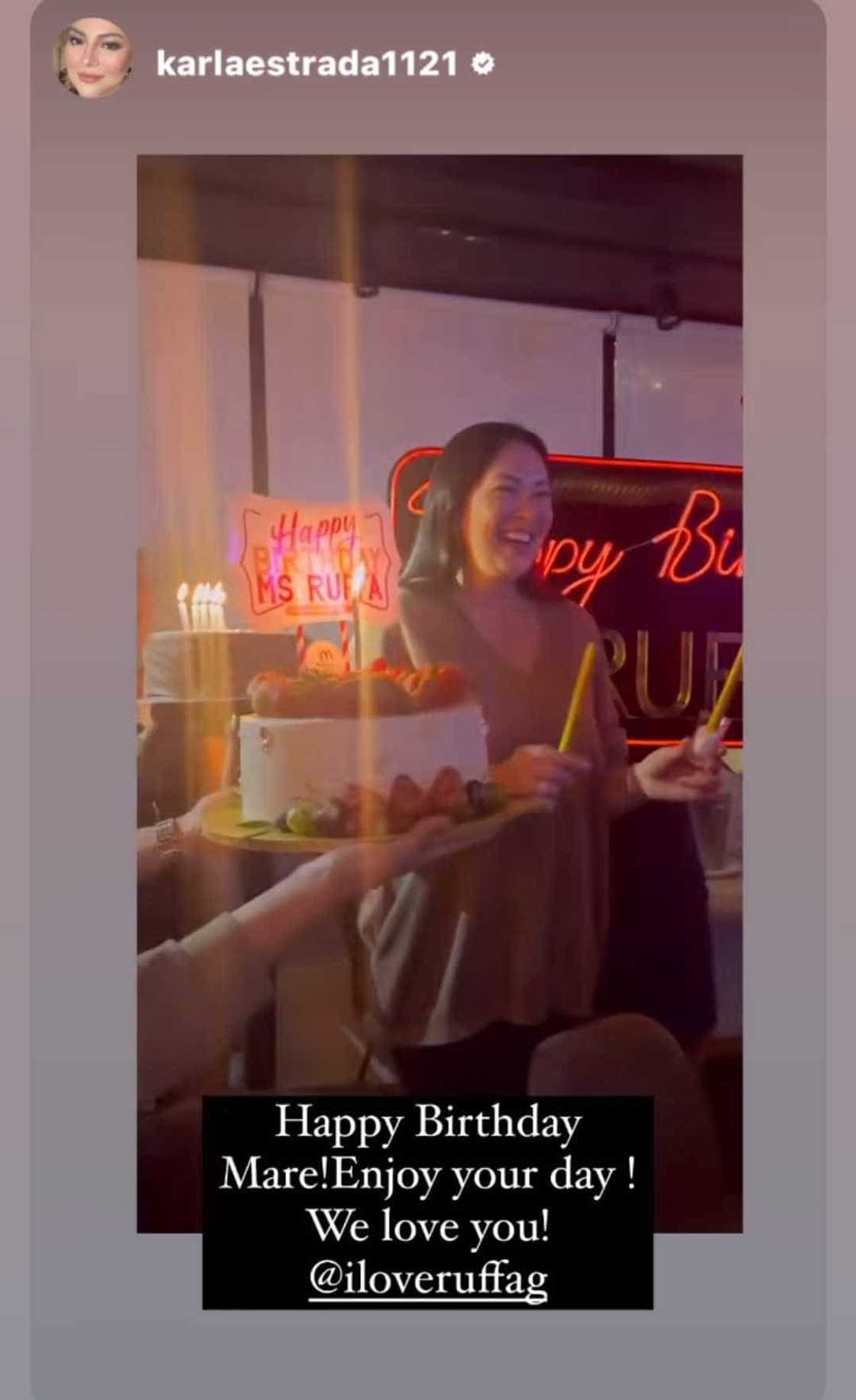 Karla Estrada posts sweet birthday greeting for Ruffa Gutierrez Karla Estrada posts sweet birthday greeting for Ruffa Gutierrez