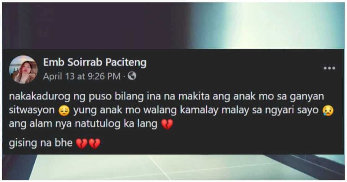Batang tila naglalambing pa sa inang pumanaw na, umantig sa puso ng netizens Batang tila naglalambing pa sa inang pumanaw na, umantig sa puso ng netizens