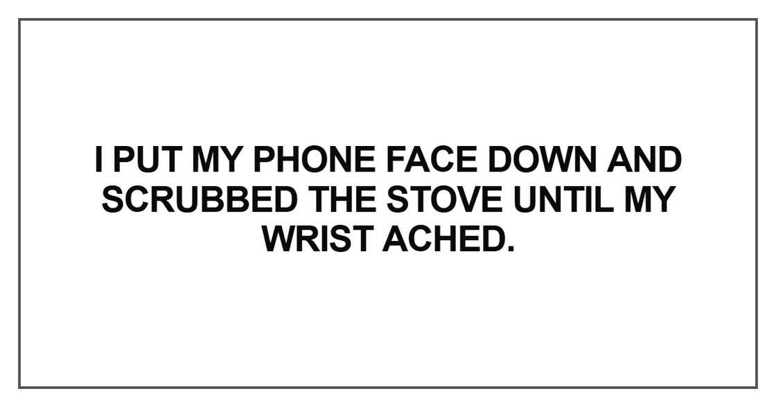 I put my phone face down