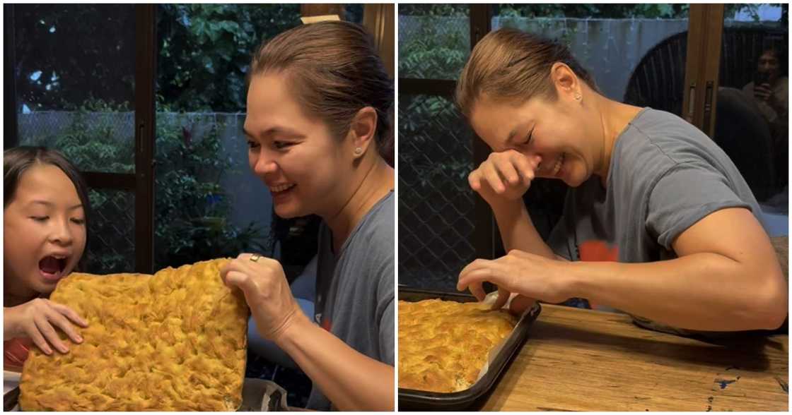 Judy Ann Santos, naiyak sa kakatawa dahil sa kinalabasan ng kanyang bine-bake Judy Ann Santos, naiyak sa kakatawa dahil sa kinalabasan ng kanyang bine-bake