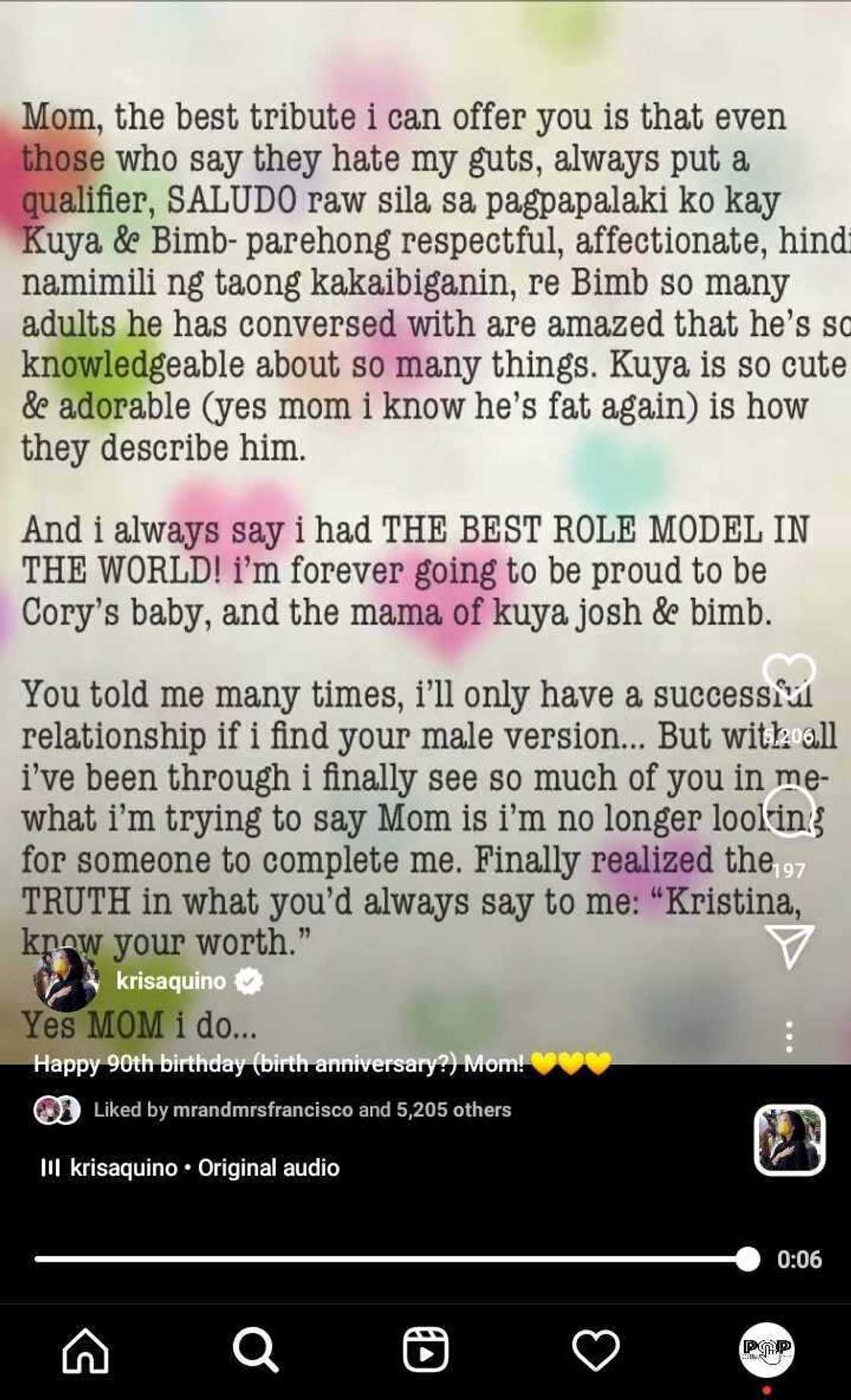 Kris Aquino writes open letter for Cory Aquino; gives update on her health, family Kris Aquino writes open letter for Cory Aquino; gives update on her health, family