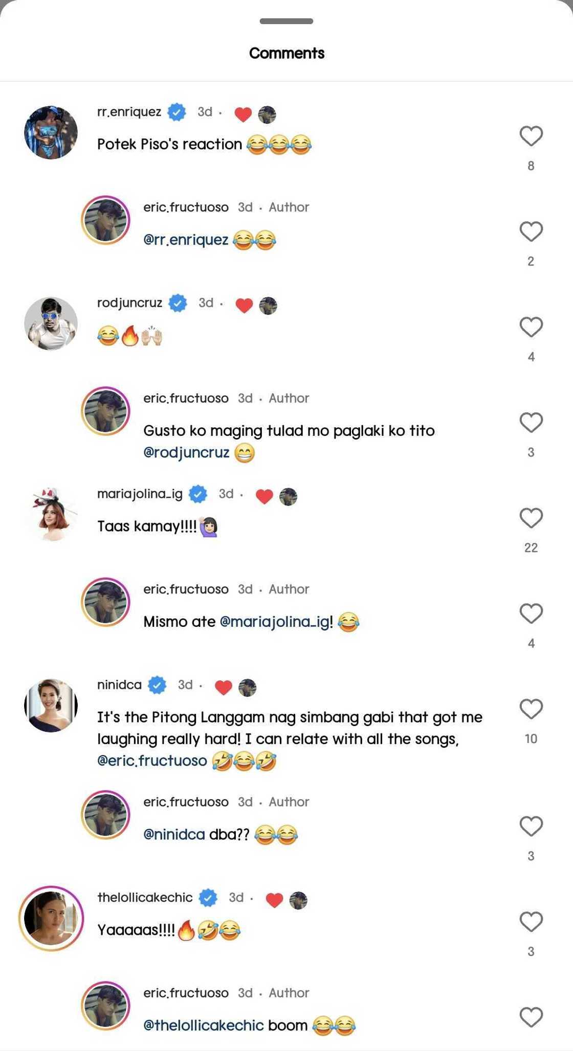 Celebrities, netizens react to Eric Fructuoso's "Batang 90's" dance clip Celebrities, netizens react to Eric Fructuoso's "Batang 90's" dance clip
