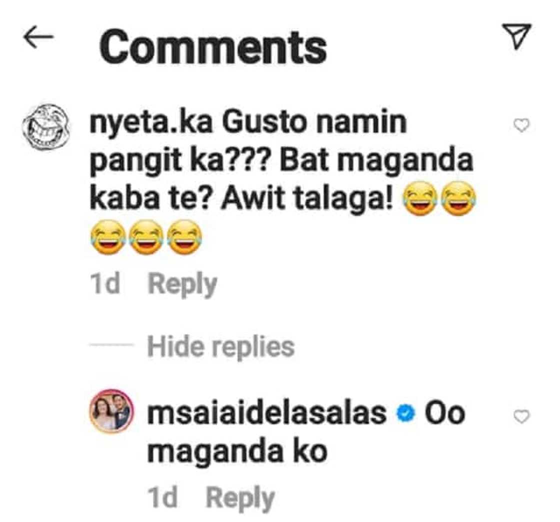 Ai-Ai delas Alas takes swipe at basher who has negative comment on her TikTok video