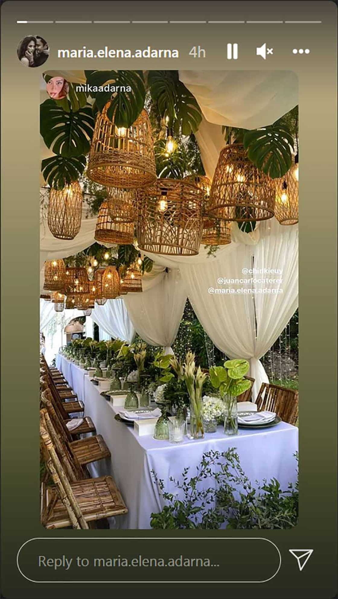 Ellen Adarna, nag-post ng sample table settings at menu; masaya pang nag-awra suot ang bride-to-be na sash