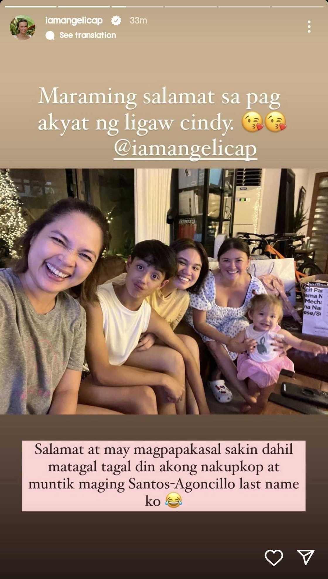 Angelica Panganiban, biniro si Judy Ann Santos: "Muntik maging Santos-Agoncillo last name ko" Angelica Panganiban, biniro si Judy Ann Santos: "Muntik maging Santos-Agoncillo last name ko"