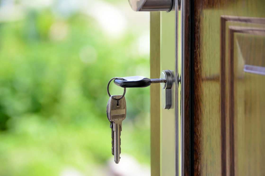 A door and key A door and key