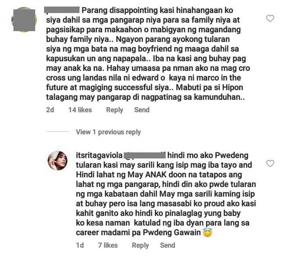 Rita 'Badjao Girl' Gaviola, bumwelta sa negative comments matapos ianunsyong isa na siyang ina