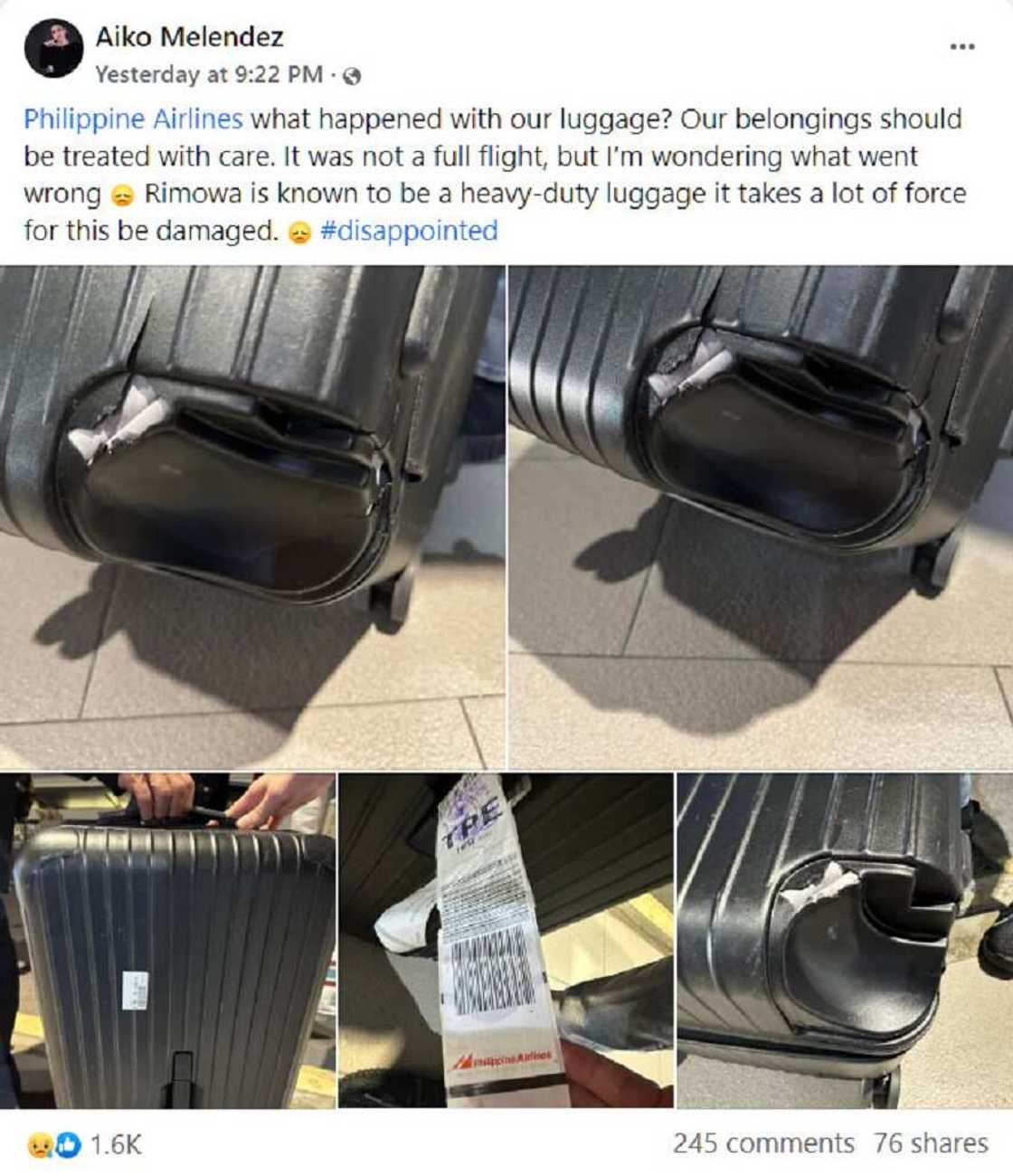 Aiko Melendez, umalma sa airline na nakasira raw ng kanyang maleta: "Our belongings must be treated with care" Aiko Melendez, umalma sa airline na nakasira raw ng kanyang maleta: "Our belongings must be treated with care"
