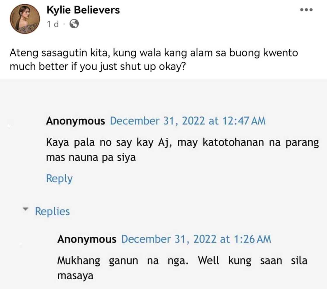 Kylie Padilla, sinabihan ang fans na hayaan na lang ang mga bashers niya