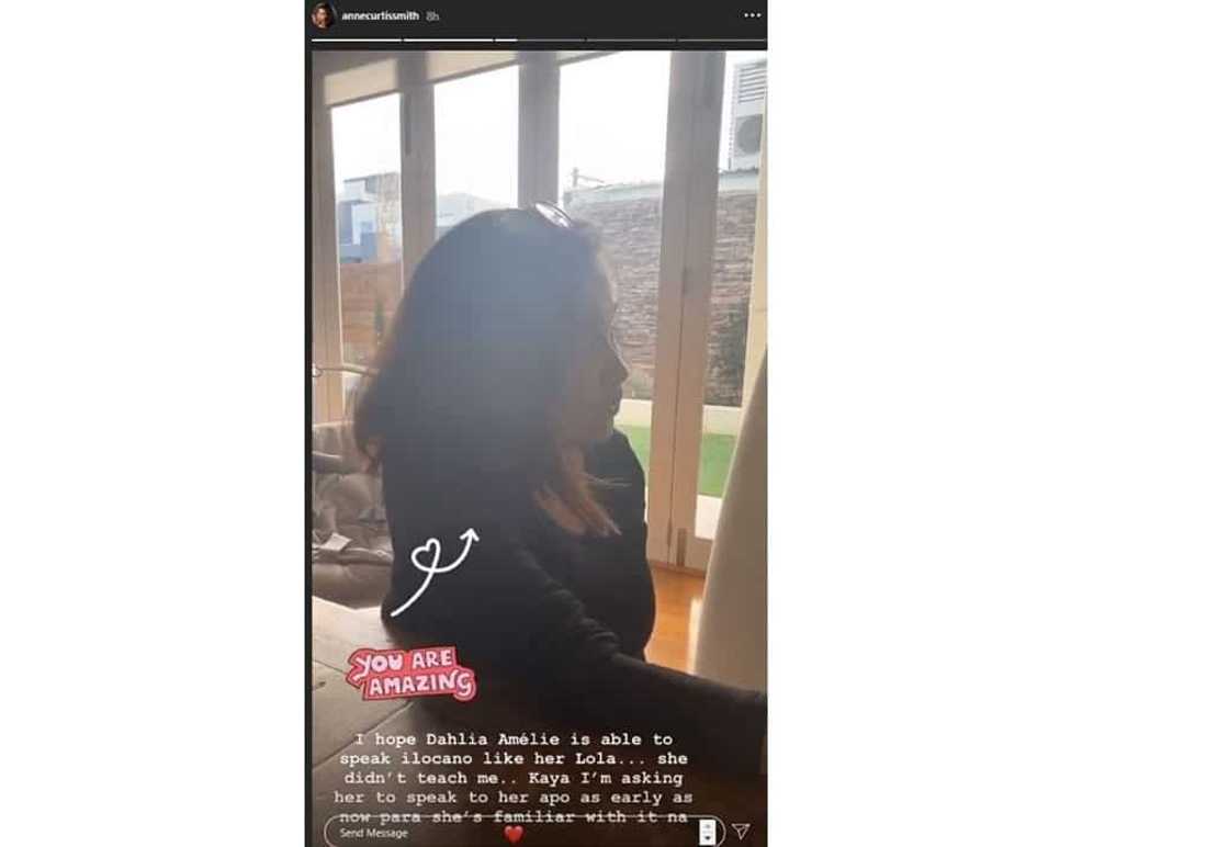 Anne Curtis wants her daughter Dahlia to learn how to speak Ilocano Anne Curtis wants her daughter Dahlia to learn how to speak Ilocano