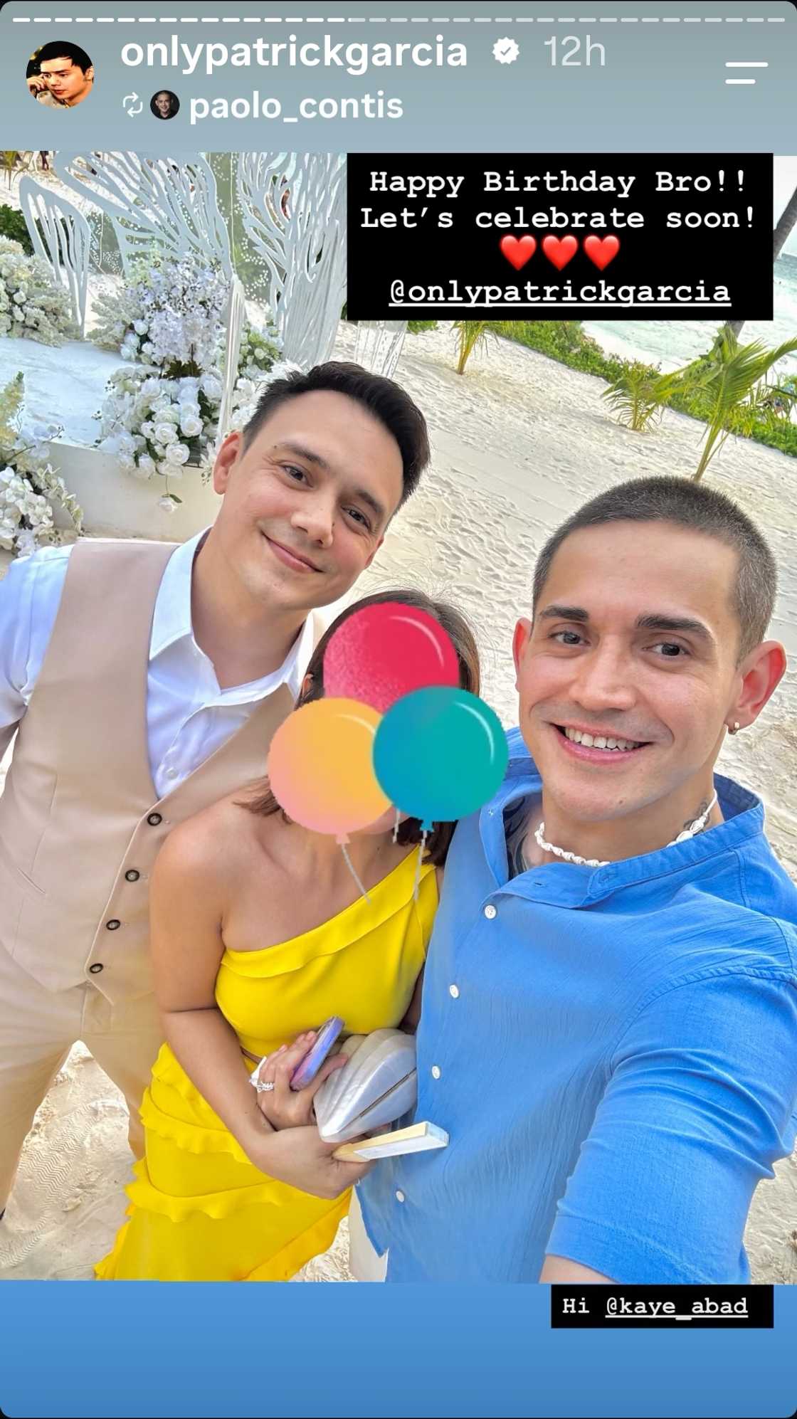 Paolo Contis, may espesyal na birthday message para kay Patrick Garcia