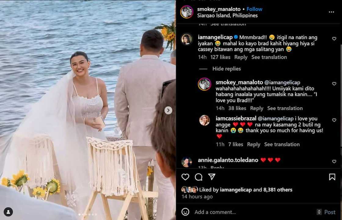 Angelica Panganiban, sinabi kay Smokey Manaloto na itigil na ang iyakan: “Mahal ko kayo brad”