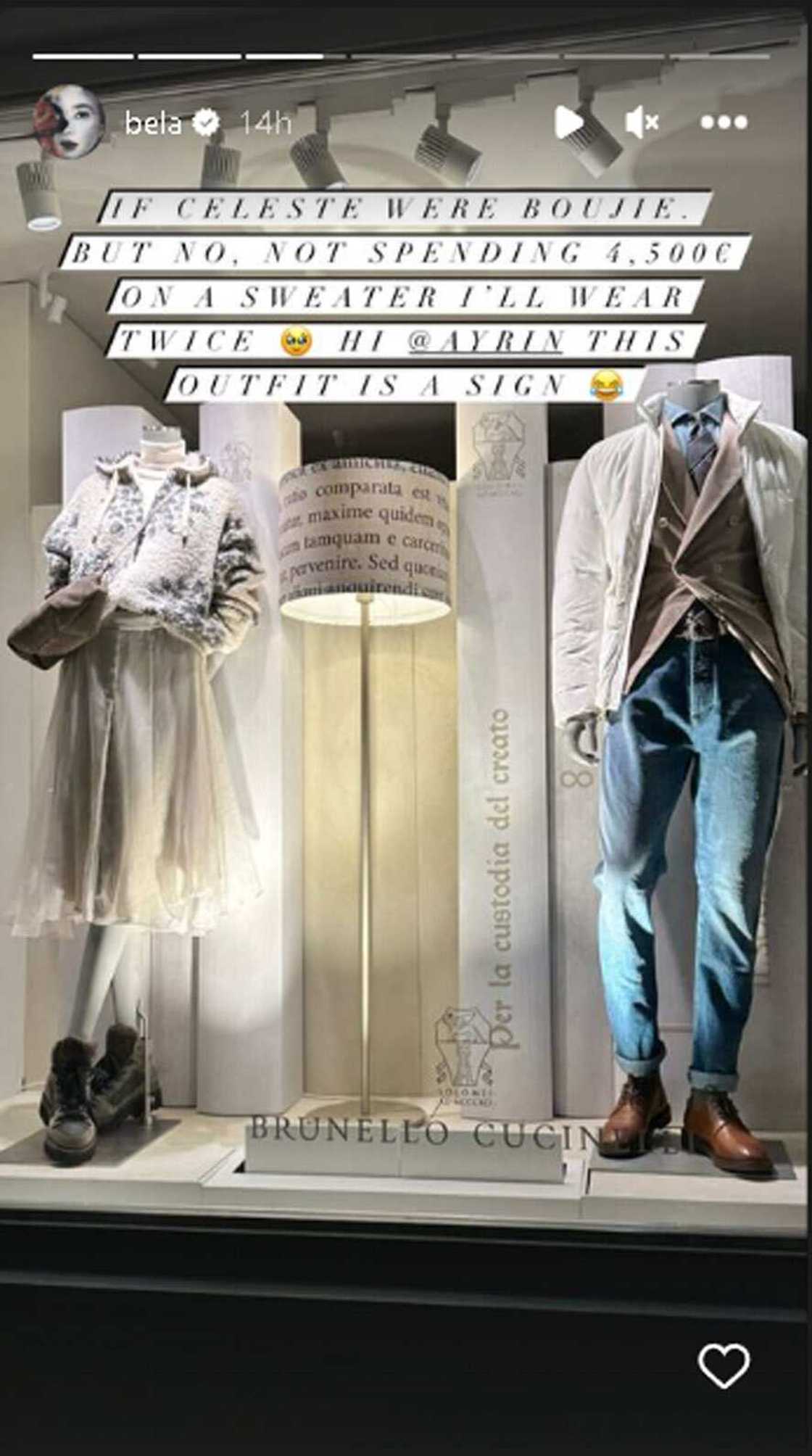 Bela Padilla, ipinakita ang pagiging praktikal: “not spending 4,500€ on a sweater” Bela Padilla, ipinakita ang pagiging praktikal: “not spending 4,500€ on a sweater”