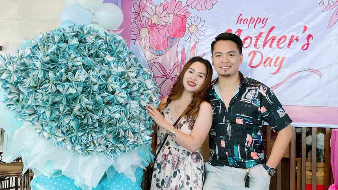 Php1 million money bouquet, regalo ng mister sa kanyang misis noong mother's day