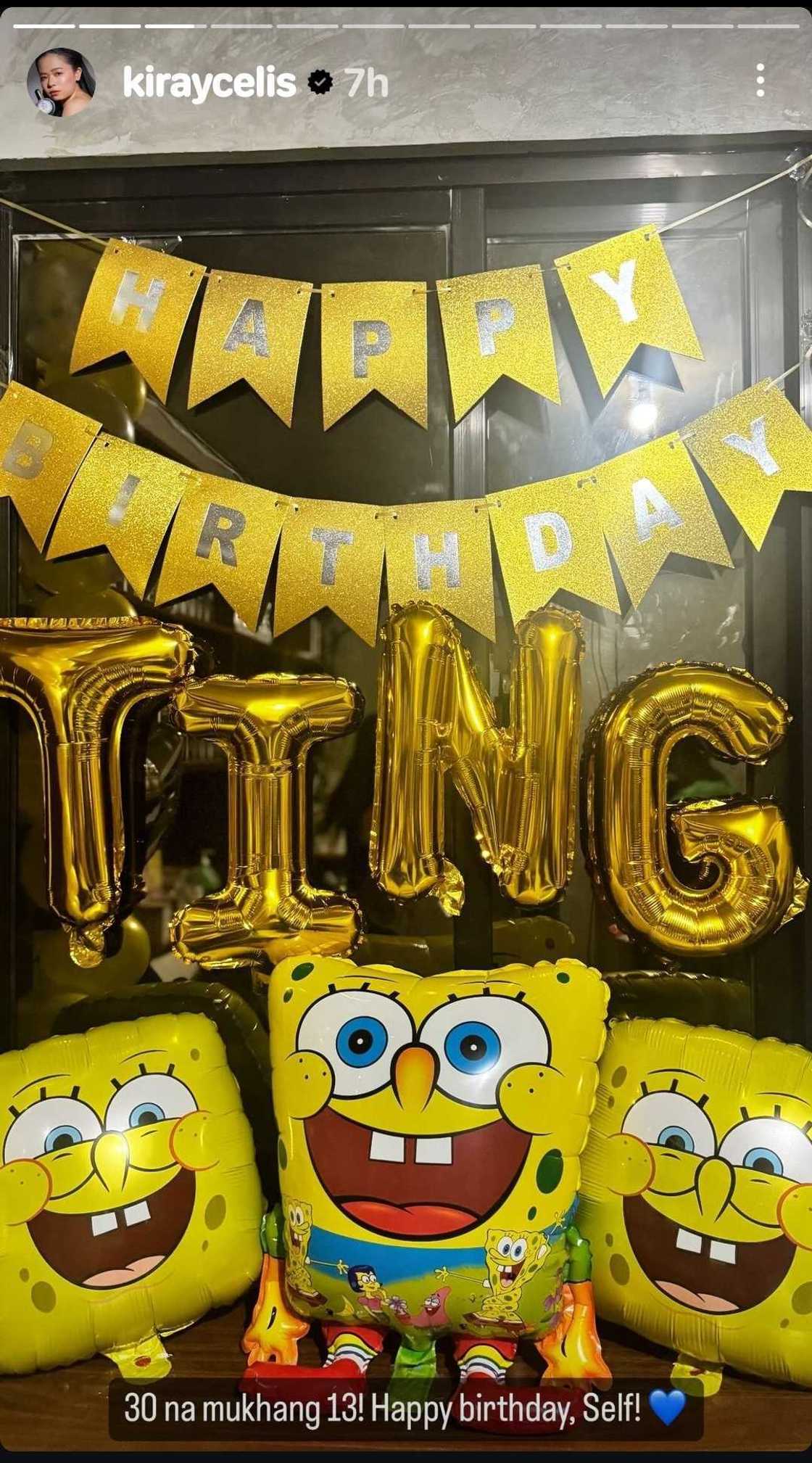 Kiray Celis, ipinasilip ang birthday celebration niya; may nakakaaliw na caption ukol sa edad niya Kiray Celis, ipinasilip ang birthday celebration niya; may nakakaaliw na caption ukol sa edad niya