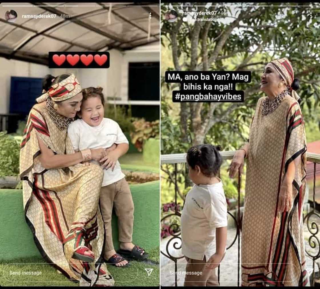 Derek Ramsay pokes fun at his mother's 'sosyal na pambahay' in hilarious post Derek Ramsay pokes fun at his mother's 'sosyal na pambahay' in hilarious post