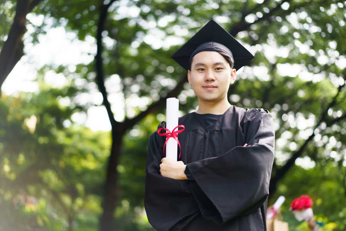 A happy graduate A happy graduate