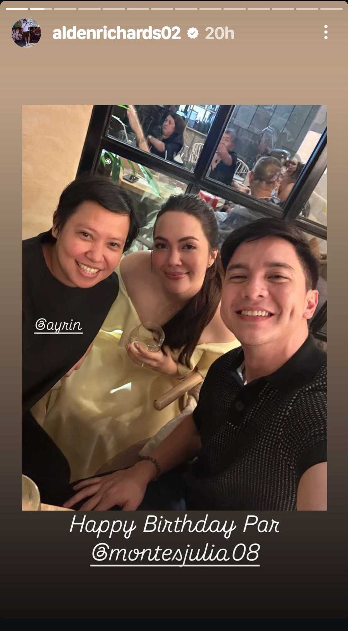 Alden Richards, may birthday greeting para kay Julia Montes; aktres, sweet na nag-reply