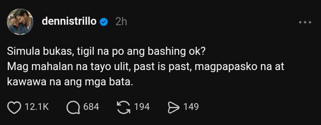 Dennis Trillo, may prangkang panawagan ukol sa online bashing Dennis Trillo, may prangkang panawagan ukol sa online bashing