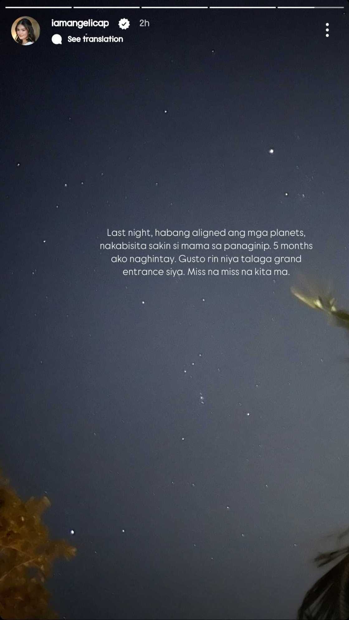 Angelica Panganiban sa naging panaginip niya: "5 months ako naghintay" Angelica Panganiban sa naging panaginip niya: "5 months ako naghintay"