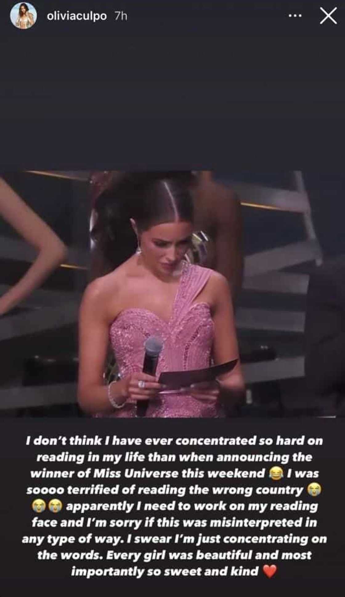Olivia Culpo, nagpaliwanag tungkol sa kanyang viral 'confused face' sa 69th Miss Universe Olivia Culpo, nagpaliwanag tungkol sa kanyang viral 'confused face' sa 69th Miss Universe