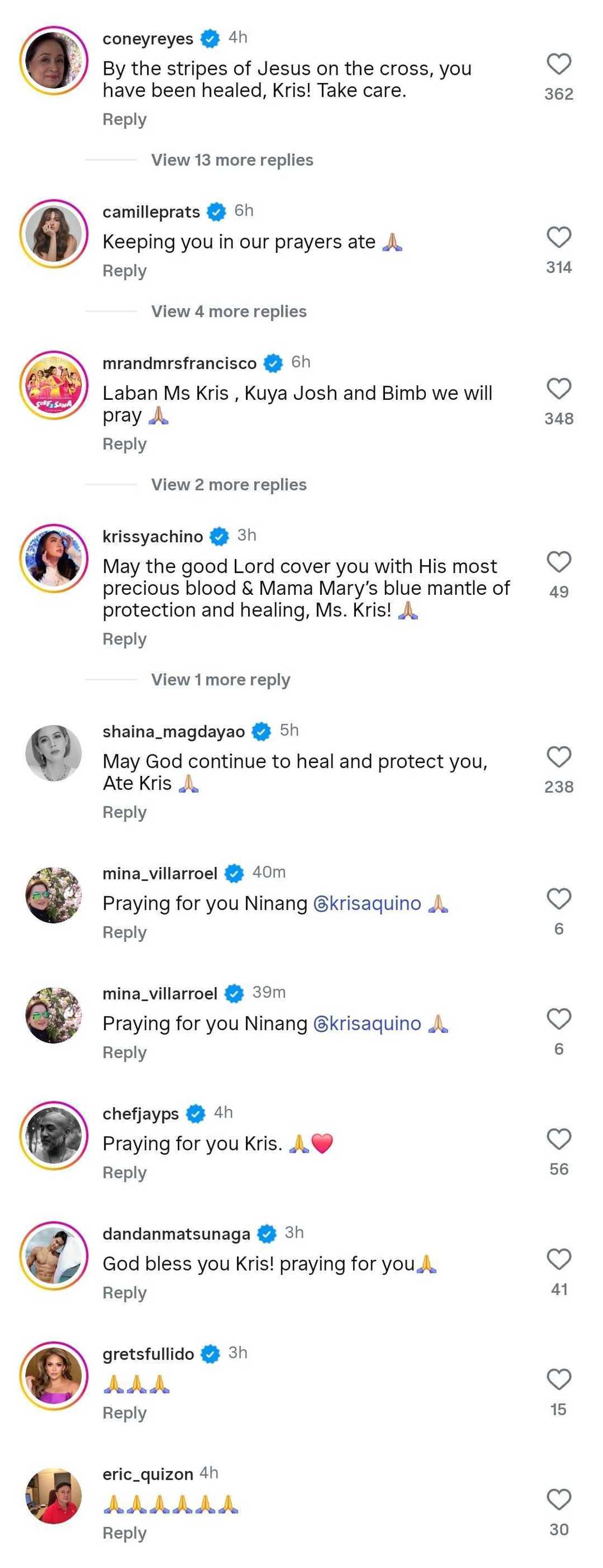 Kris Aquino's "isa pang test of tapang" post receives outpour of support Kris Aquino's "isa pang test of tapang" post receives outpour of support