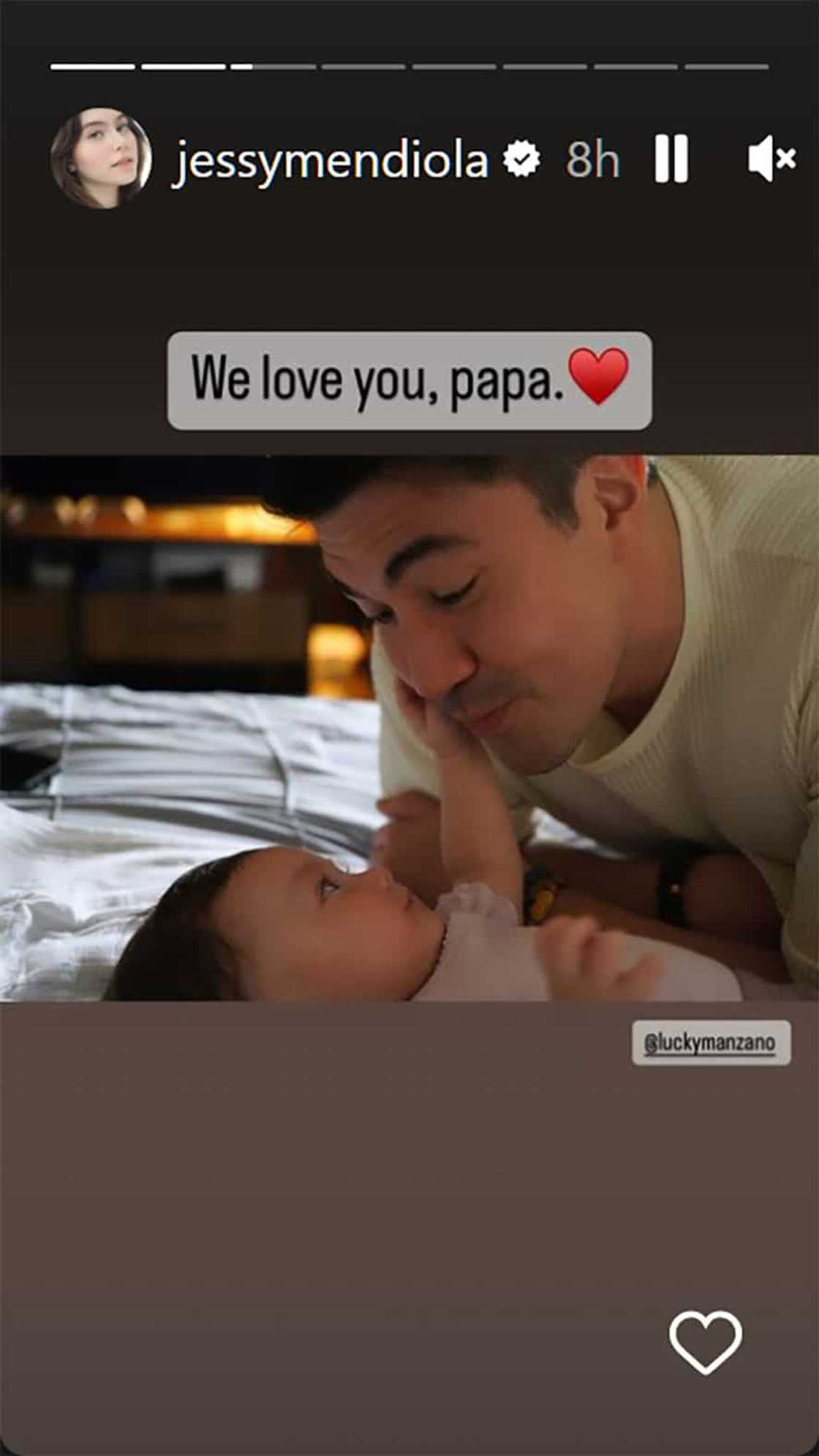 Jessy Mendiola, ibinida ang pic ni Luis at ni Baby Peanut na naglalambingan: “We love you papa” Jessy Mendiola, ibinida ang pic ni Luis at ni Baby Peanut na naglalambingan: “We love you papa”