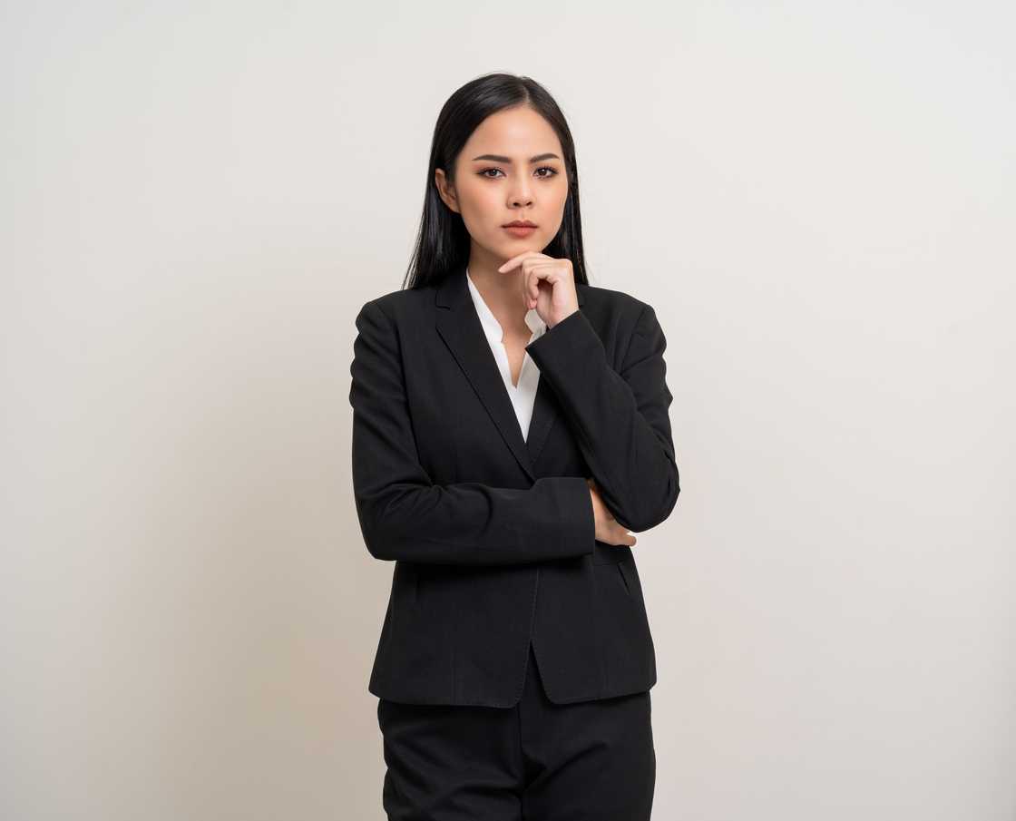 A sad woman in an office A sad woman in an office