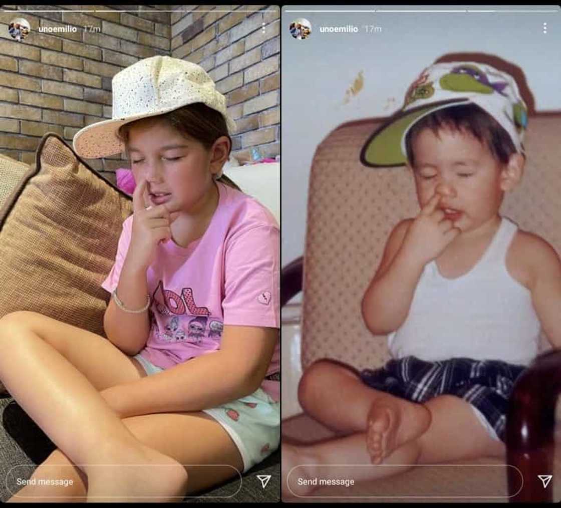 Ellie Eigenmann recreates her dad Jake Ejercito's adorable childhood photo