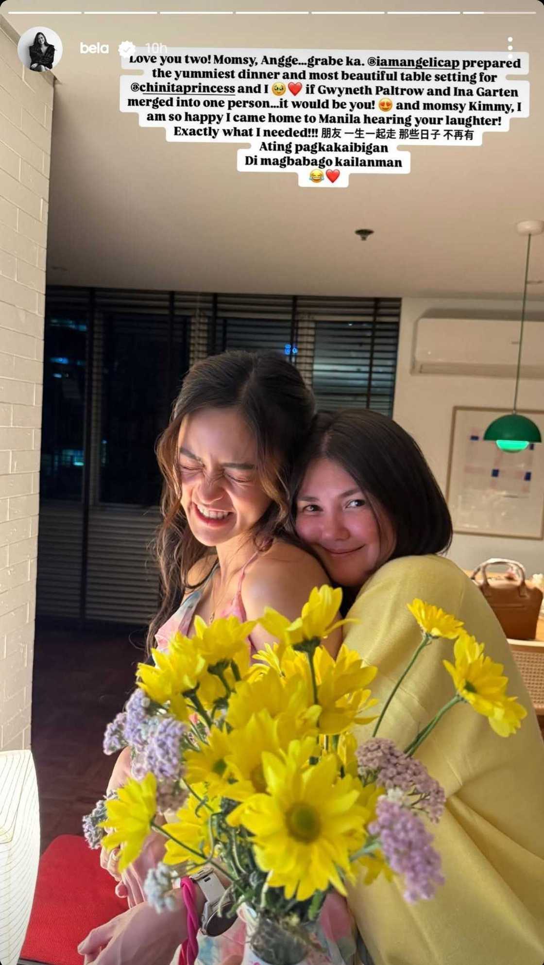 Bela Padilla writes a love-filled note for Angelica Panganiban and Kim Chiu Bela Padilla writes a love-filled note for Angelica Panganiban and Kim Chiu