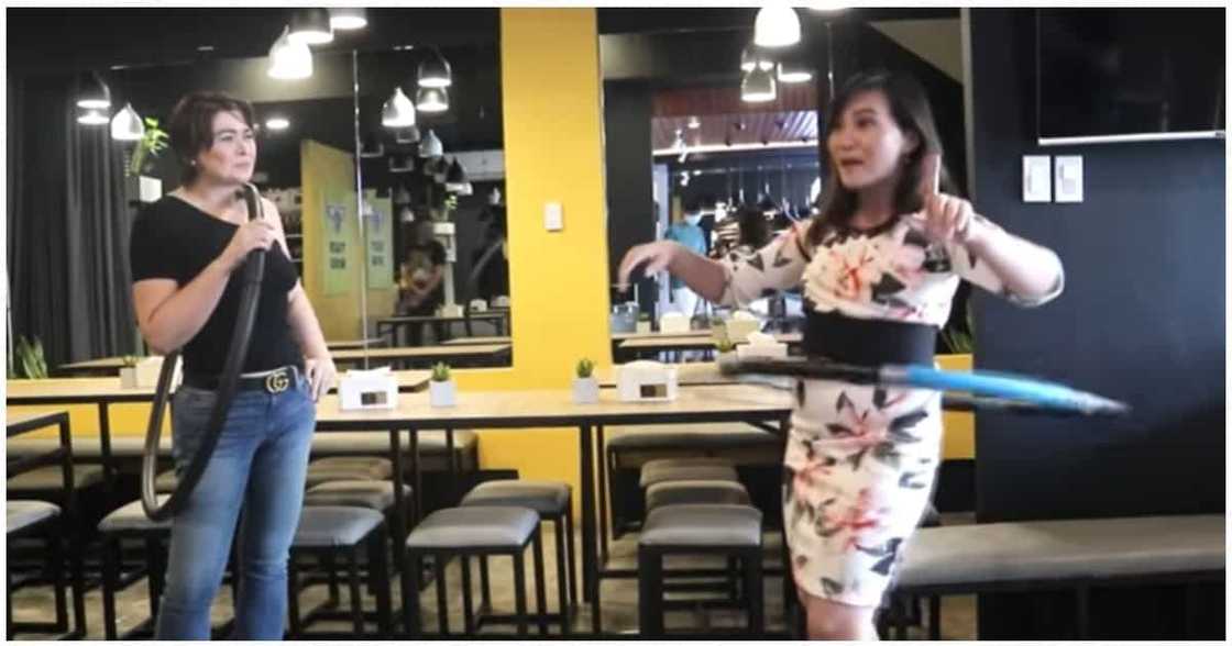 Aiko Melendez, makulit na nakipagsabayan na ng mag-hula hoop kasama si Gladys Reyes