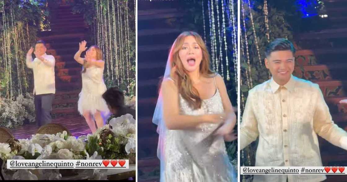 Video ng pasayaw nina Angeline Quinto, Nonrev Daquina ng 'Pantropiko' sa wedding reception, viral Video ng pasayaw nina Angeline Quinto, Nonrev Daquina ng 'Pantropiko' sa wedding reception, viral