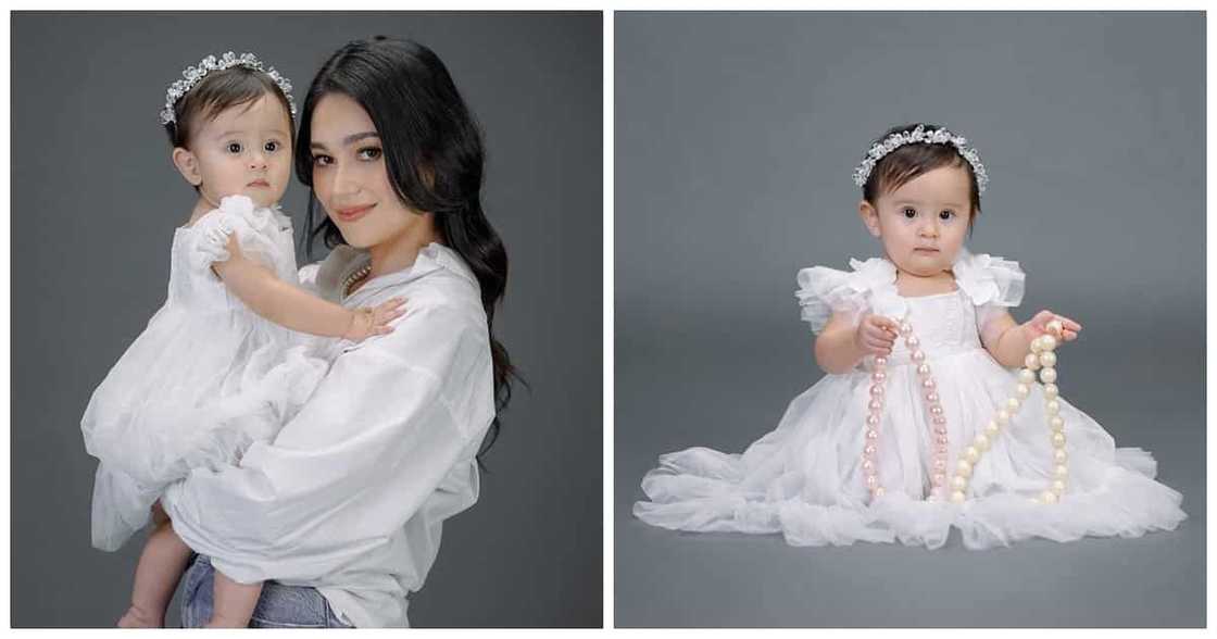 Mommy and daughter portraits nina Shaila Rebortera at Amelia, viral