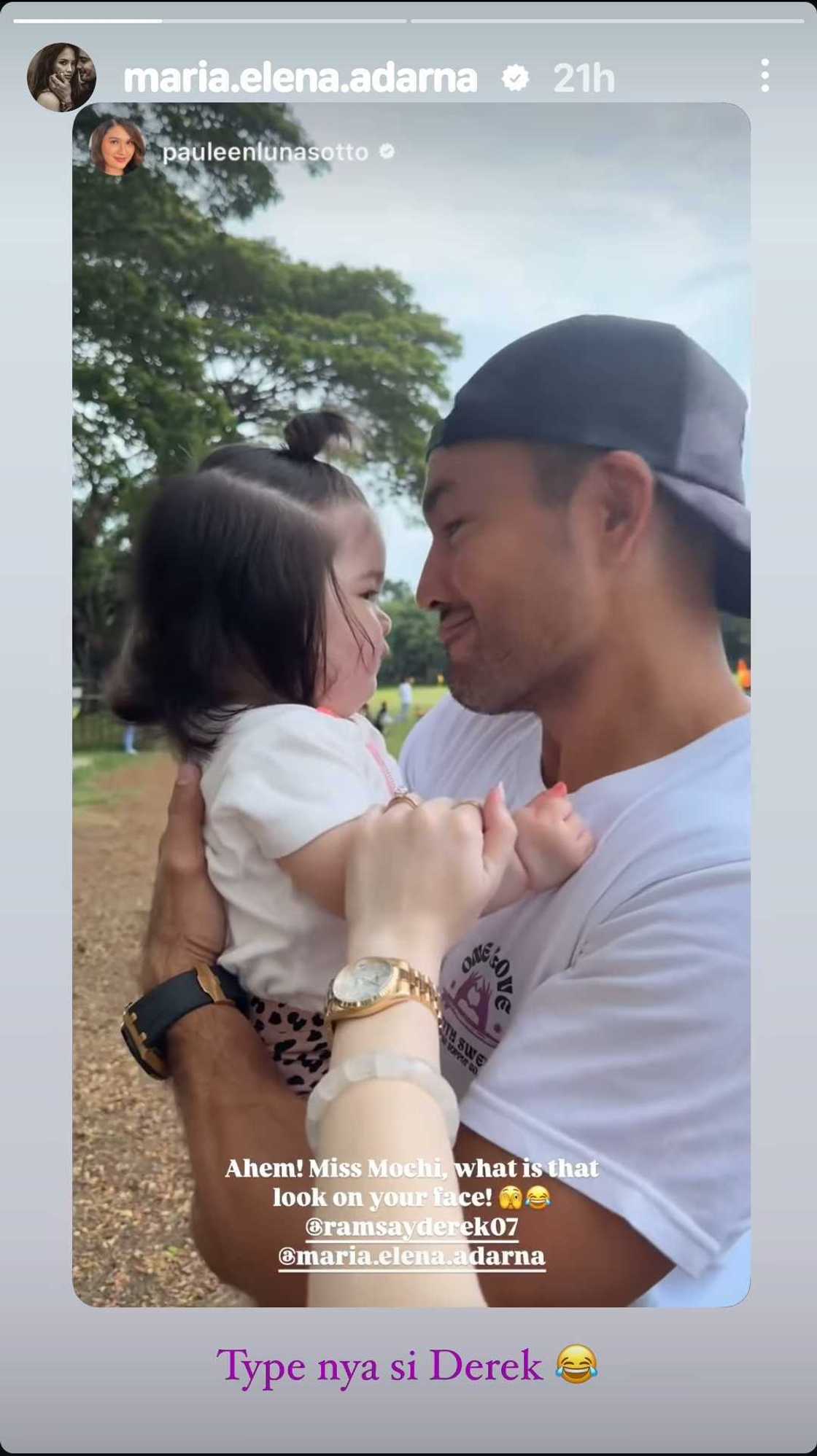 Ellen Adarna, nag-react sa video ni Derek Ramsay kasama ang baby ni Pauleen Luna na si Mochi