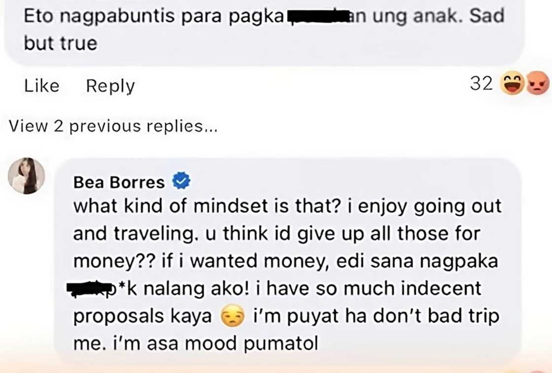 Bea Borres, sumagot sa isyung ginagamit umano ang pagbubuntis para sa kita Bea Borres, sumagot sa isyung ginagamit umano ang pagbubuntis para sa kita