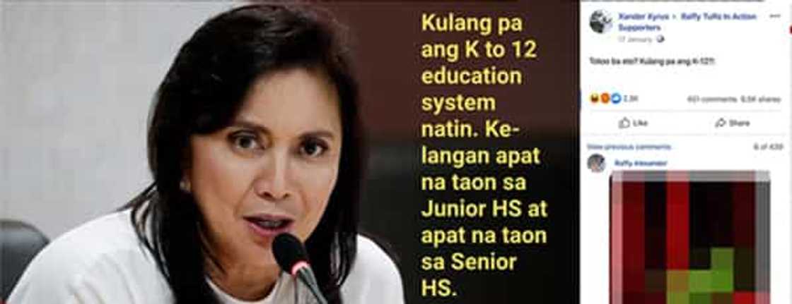 Fact check: No, VP Robredo did not say K-12 should have an additional 2 years Fact check: No, VP Robredo did not say K-12 should have an additional 2 years