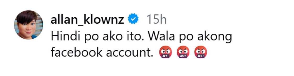 Allan K, pinabulaanan ang viral post na sinabing mag-stock ng pagkain at iba pa: “Hindi po ako ito” Allan K, pinabulaanan ang viral post na sinabing mag-stock ng pagkain at iba pa: “Hindi po ako ito”