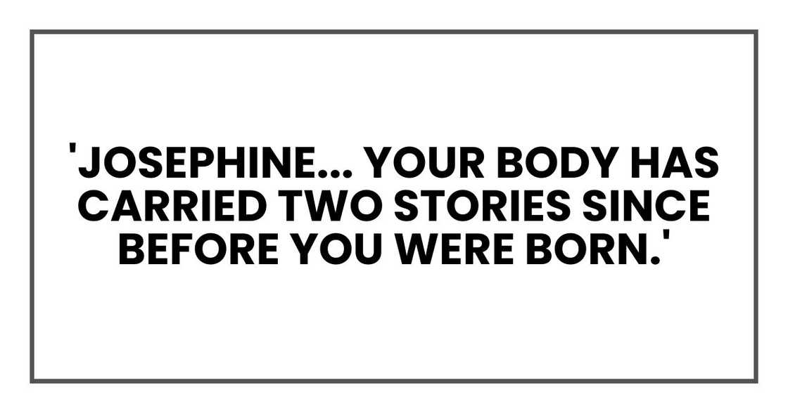 'Anna... your body has carried two stories since before you were born.'