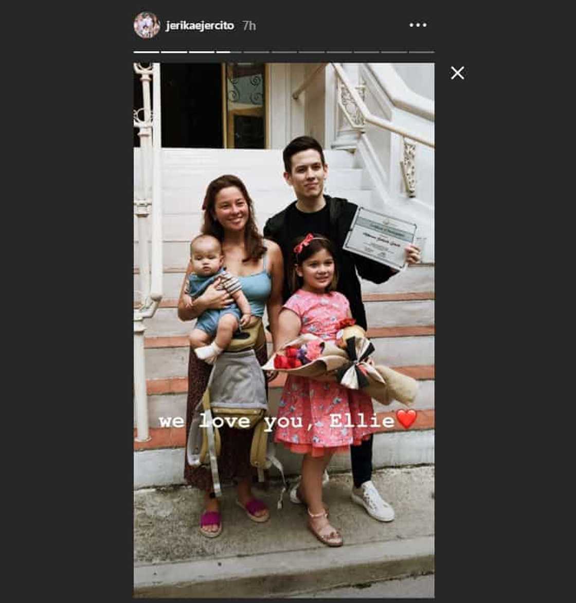 Ellie Eigenmann Ejercito shares a rare family picture taken after her recital Ellie Eigenmann Ejercito shares a rare family picture taken after her recital