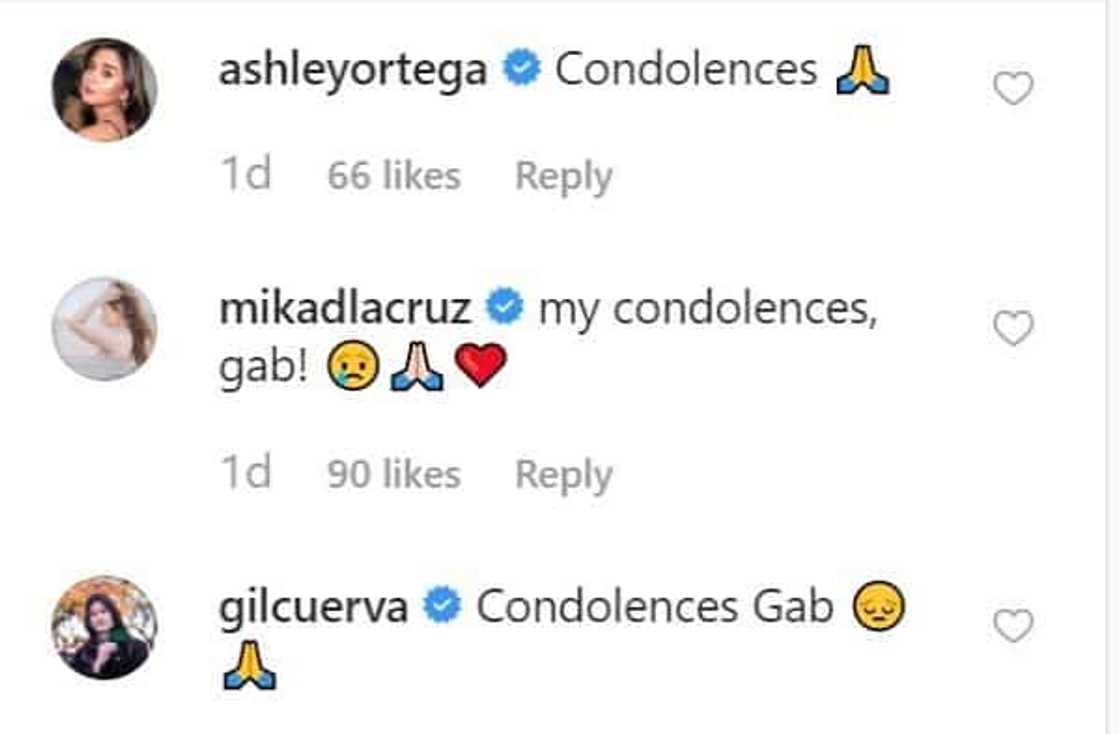 Gabbi Garcia posts heartwarming message for her grandmother who died on Monday