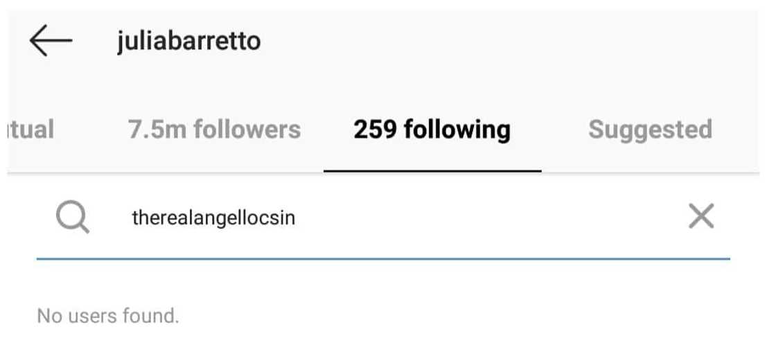 Julia Barretto reacts after Angel Locsin & Angelica Panganiban ‘unfollowed’ her on IG Julia Barretto reacts after Angel Locsin & Angelica Panganiban ‘unfollowed’ her on IG