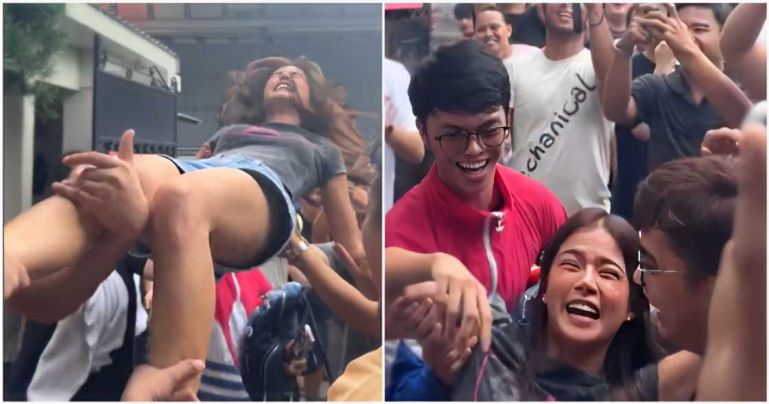 Maris Racal, nakatanggap ng warm welcome matapos mag-volunteer sa Angat Buhay Foundation Maris Racal, nakatanggap ng warm welcome matapos mag-volunteer sa Angat Buhay Foundation