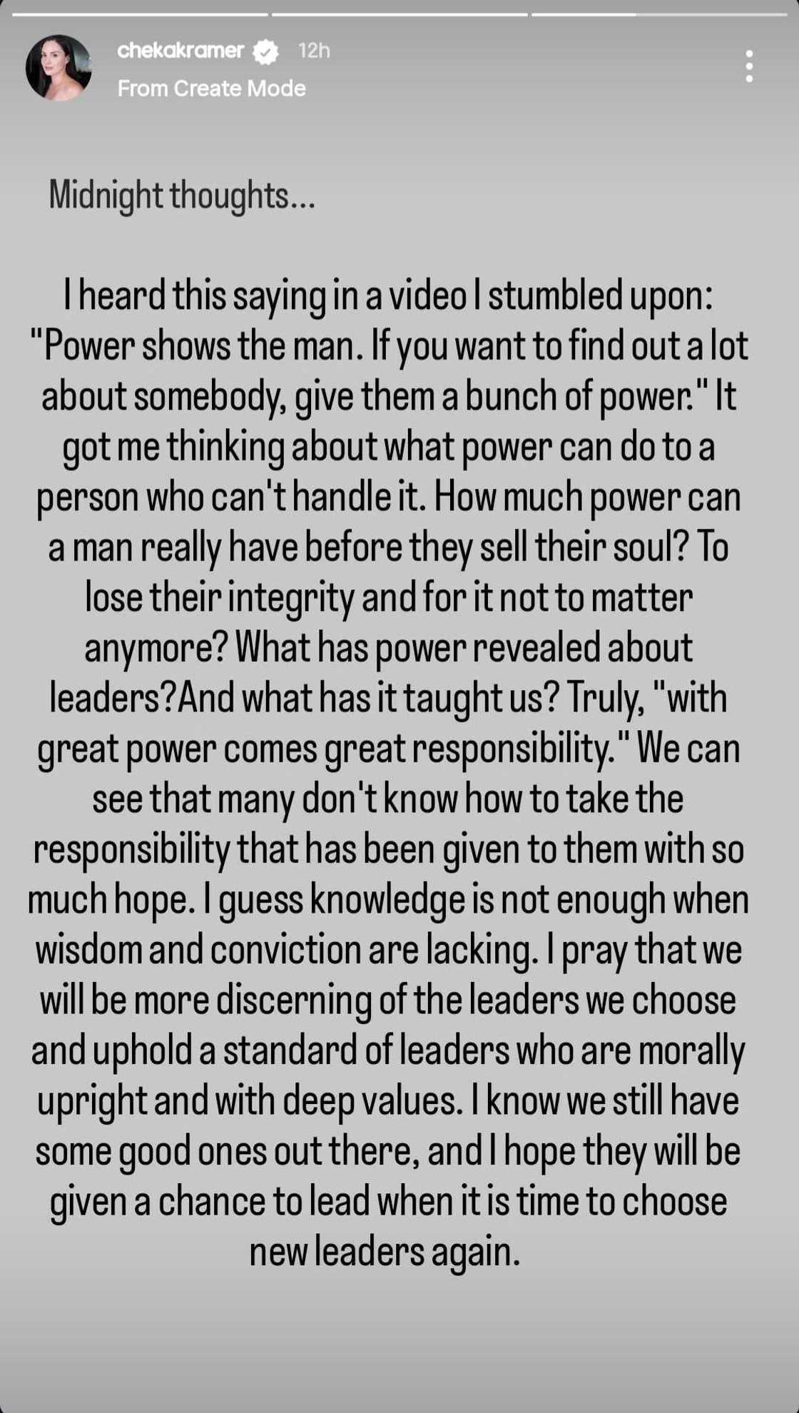Cheska Garcia reflects on the power that leaders have in the country: "What has it taught us?" Cheska Garcia reflects on the power that leaders have in the country: "What has it taught us?"