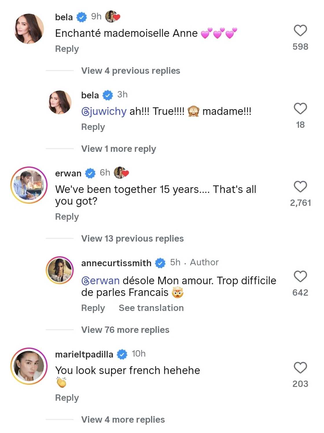 Erwan Heussaff, napatanong sa "French lesson" video ni Anne Curtis: "We've been together 15 years"