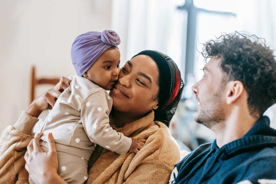 A happy family spending time together A happy family spending time together