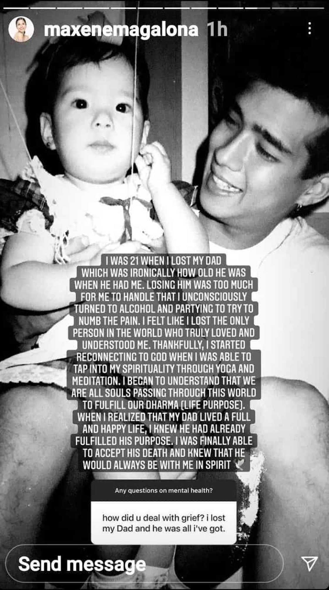 Maxene Magalona admits she turned to alcohol and partying when Francis M. died